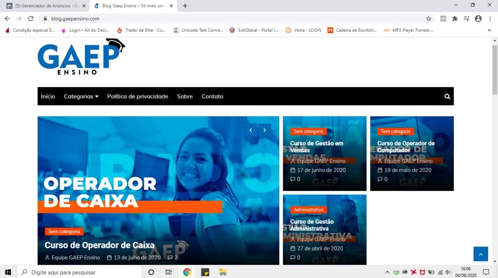 blog gaep ensino
