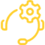 Ajuda e Suporte Amarelo